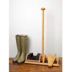 Redecker Wooden Boot Scraper With Boot Jack