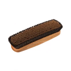 Redecker 17.5cm Pearwood Clothes Brush With Bronze Wire And Black Bristle