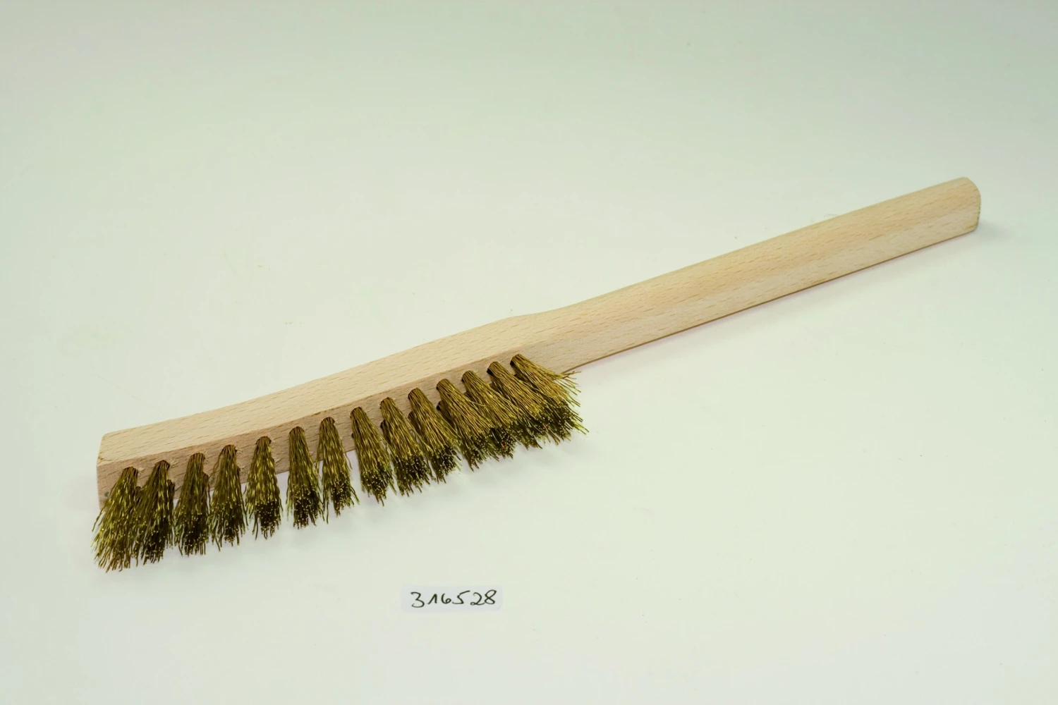 Redecker Wooden Brass Wire Brush & Handle Untreated 4 Redecker Wooden Brass Wire Brush & Handle Untreated
