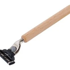 Redecker 15.5cm Wooden Razor With 3 Blades