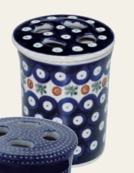 Redecker Dark Pattern Ceramic Bathroom Beaker