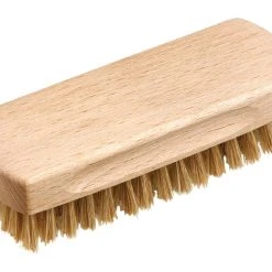 Redecker 12cm Untreated Beechwood Shoe Shine Brush With Light Horse Hair Bristle