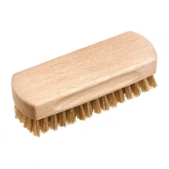 Redecker 12cm Untreated Beechwood Shoe Shine Brush With Light Horse Hair Bristle