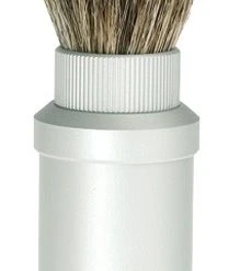 Redecker Metal Travel Shaving Brush With Badger Hair