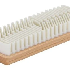 Redecker Wooden Suede Crepe Shoe Brush With Rubber