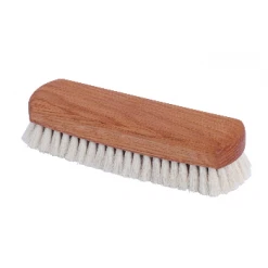 Redecker Oiled Oakwood Shoe Shine Brush With Light Goat Hair Bristle