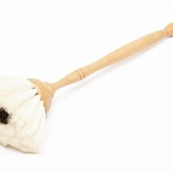 Redecker White Wooden Dust Brush With Handle