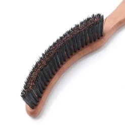 Redecker Oiled Pearwood Crescent Shaped Hat Brush With Bronze Bristle