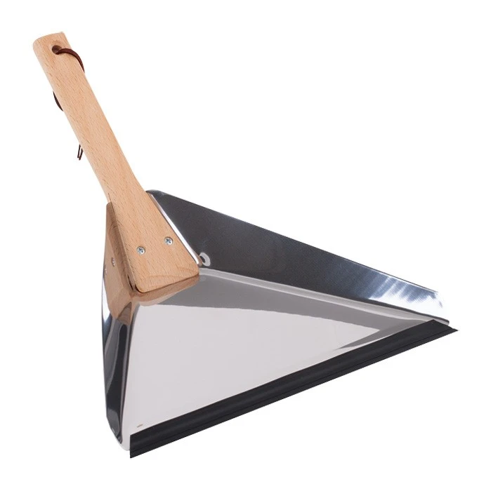 Redecker Oiled Beechwood and Stainless Steel Delta Shaped Dust Pan 4 Redecker Oiled Beechwood and Stainless Steel Delta Shaped Dust Pan