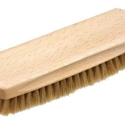 Redecker 16cm Untreated Beechwood Shoe Shine Brush With Light Horse Hair Bristle