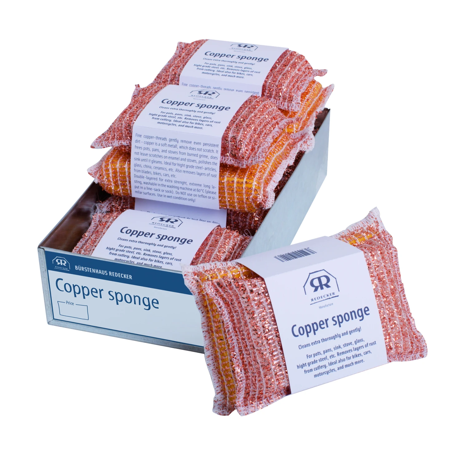 Redecker Copper Sponge 4 Redecker Copper Sponge