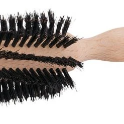 Redecker Round Beechwood Hair Brush With Stiff Boar Bristle