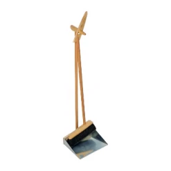 Redecker Wooden & Steel Dustpan & Brush Set
