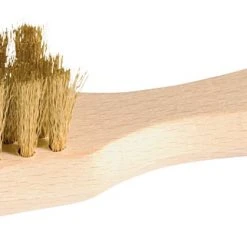 Redecker 12cm Wooden Suede Shoe Brush With Brass Bristle & Handle