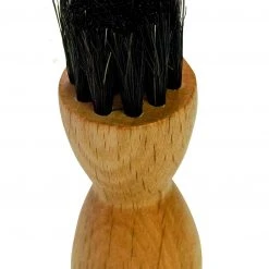 Redecker Wooden Diabolo Shoe Polish Applicator With Dark Brush