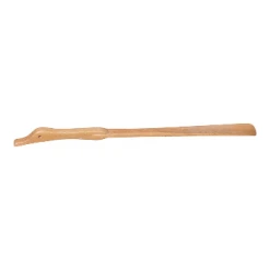 Redecker 48cm Oiled Beechwood Shoe Horn With Duck Carving