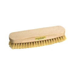 Redecker 19cm Untreated Beechwood Shoe Shine Brush With Light Horse Hair Bristle