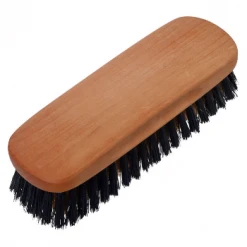 Redecker 13.5cm Pearwood Clothes Brush With Bronze Wire And Black Bristle