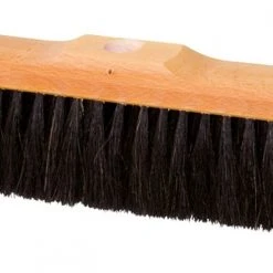 Redecker Oiled Beechwood Indoor Broom Head With Horsehair Bristle For Unthreaded Handle