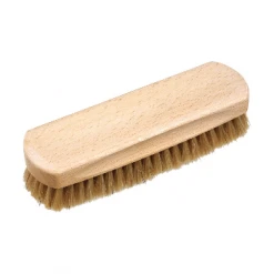 Redecker 16cm Untreated Beechwood Shoe Shine Brush With Light Horse Hair Bristle