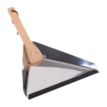 Redecker Oiled Beechwood and Stainless Steel Delta Shaped Dust Pan 3 Redecker Oiled Beechwood and Stainless Steel Delta Shaped Dust Pan