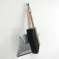 Redecker Dustpan and Horse Hair Hand Brush