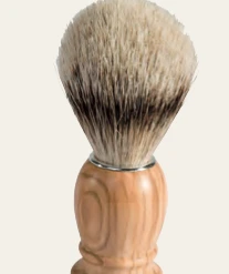 Redecker 10.5cm Wooden Shaving Brush With Badger Hair