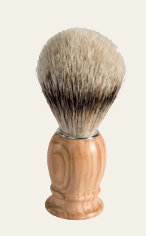 Redecker 10.5cm Wooden Shaving Brush With Badger Hair 4 Redecker 10.5cm Wooden Shaving Brush With Badger Hair