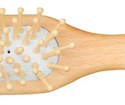 Redecker Wooden Long Hair Brush With Rounded Pins