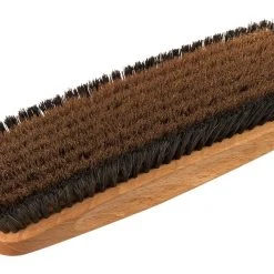 Redecker 17.5cm Pearwood Clothes Brush With Bronze Wire And Black Bristle