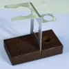 Redecker Oiled Thermowood Shaving Kit Stand